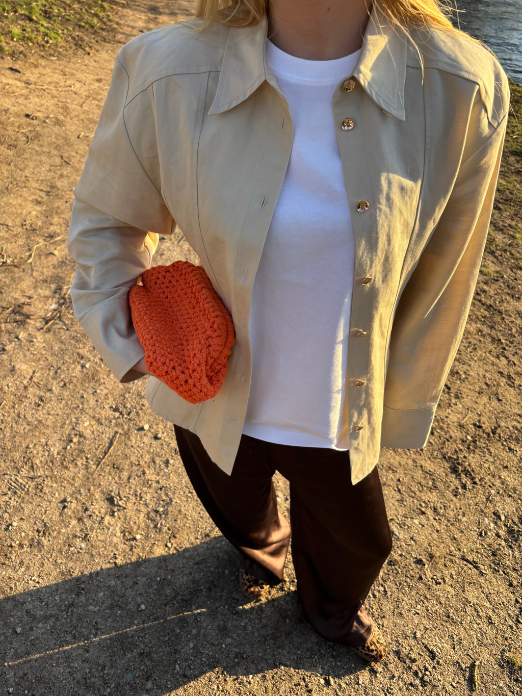 Crochet Clutch - Orange