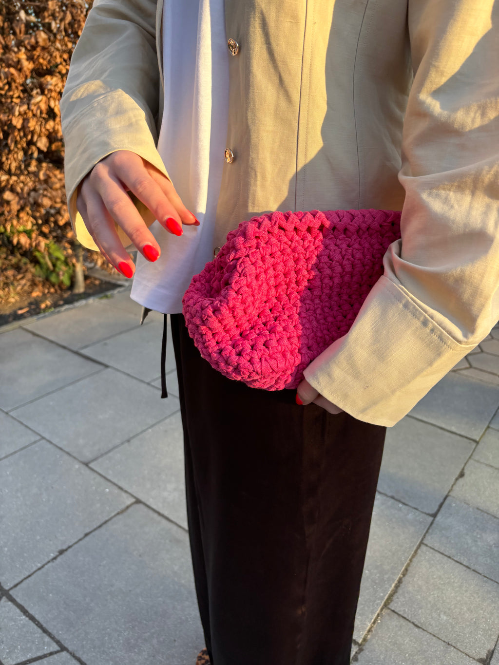Crochet Clutch - Pink
