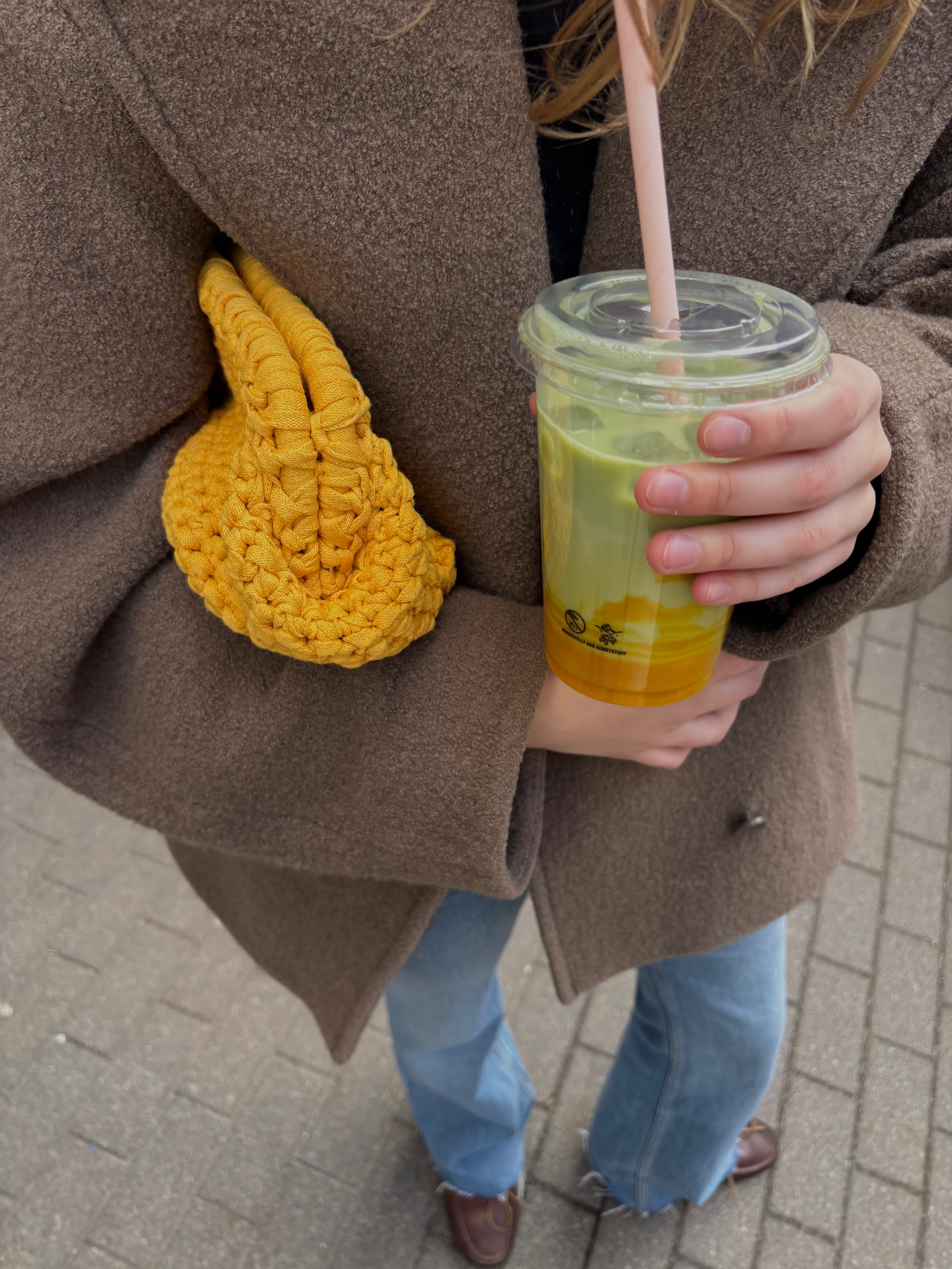 Crochet Clutch - Yellow