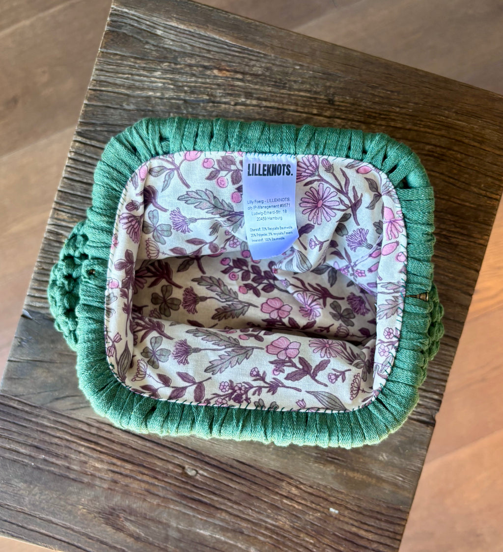 Crochet Clutch - Forest Green