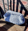 Crochet Clutch - Light Grey